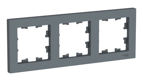 Рамка 3 поста Schneider Electric ATLASDESIGN, грифель